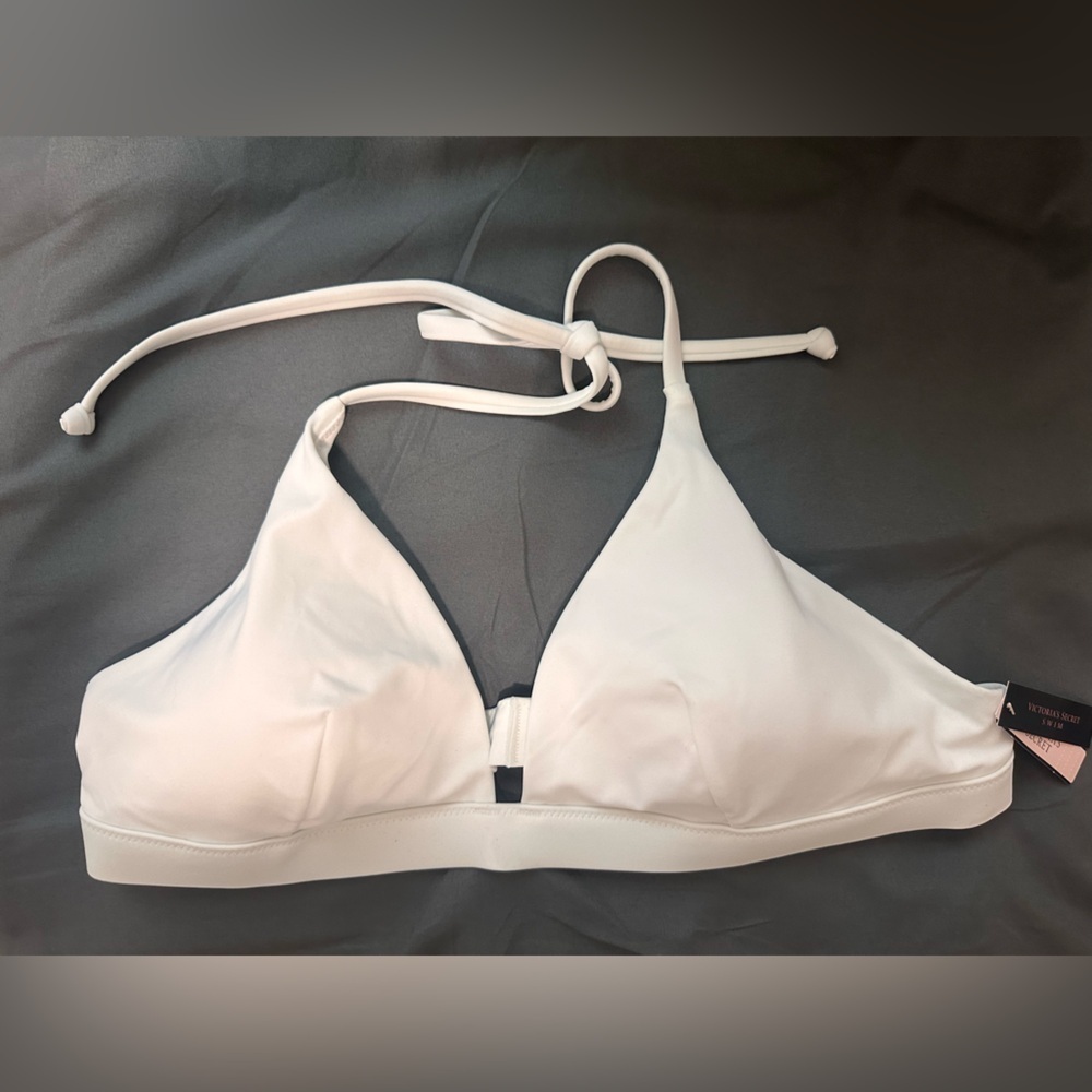 Victoria's Secret Women's White Bikini Top‎ Size XL